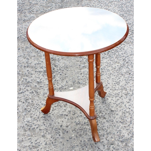 135 - Polished topped tripod table