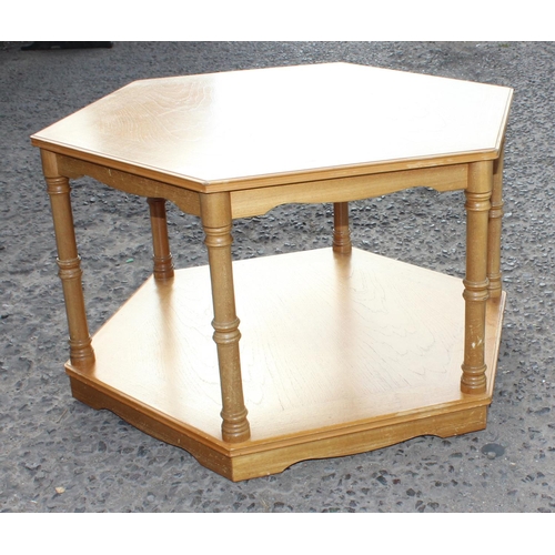 136 - Octagonal coffee table by Legate Furniture