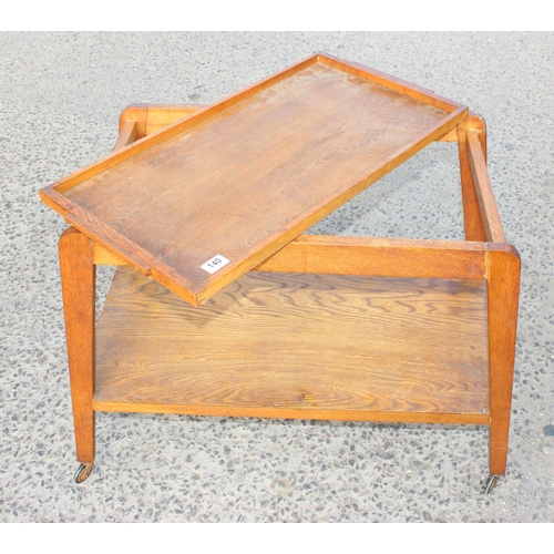 140 - Art Deco period tray topped trolley