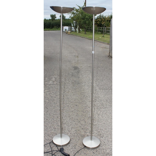 247 - Pair of modern uplighter lamps