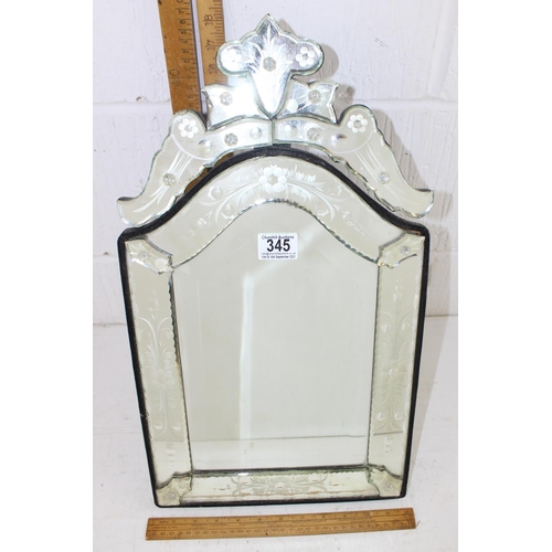 345 - A vintage style Venetian table mirror