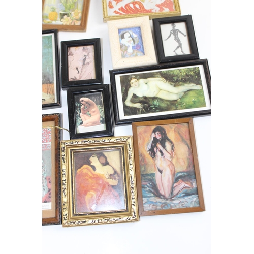 350 - Box of assorted erotic pictures, some originals