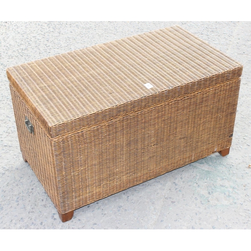 43 - Wicker Ottoman/ Blanket Box