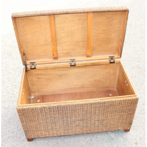 43 - Wicker Ottoman/ Blanket Box