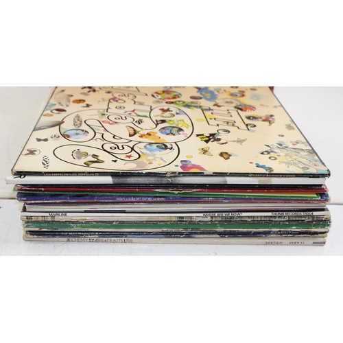 565 - Vintage record case of LP records - mainly Rock to inc Led Zeppelin - This lot is being sold on beha... 