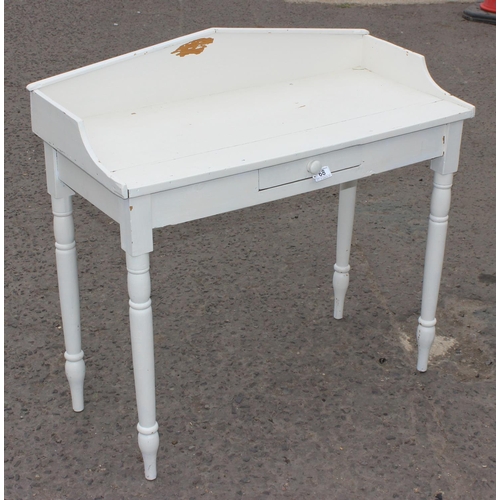 68 - An antique painted pine desk or washstand