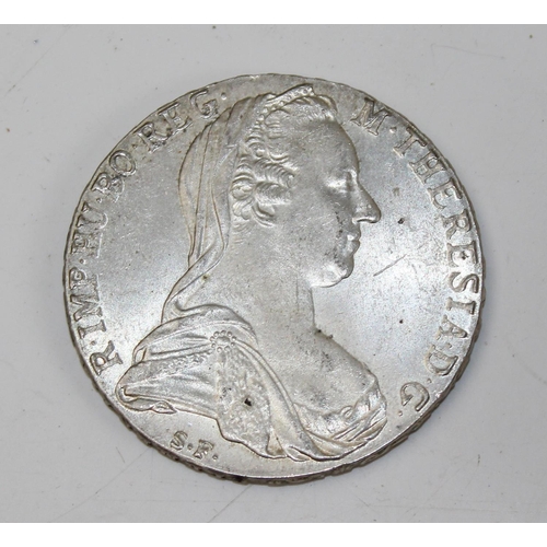 1313 - Maria Thaler Theresia silver coin 2/4