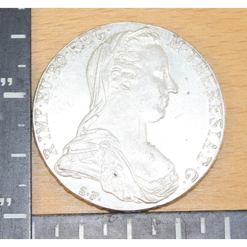 1313 - Maria Thaler Theresia silver coin 2/4