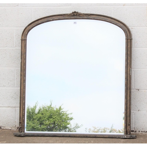 403 - A large Victorian style over mantle mirror - approx 54