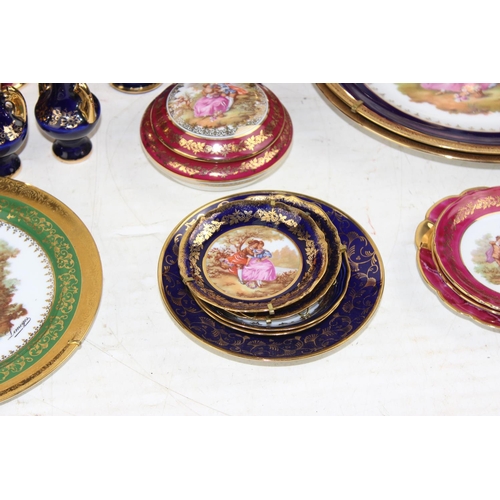 1933 - A huge qty of Limoges ceramics items to inc an early 20th century set of dessert plates with floral ... 