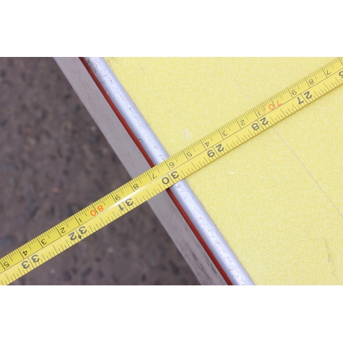 12 - A vintage Formica topped kitchen table