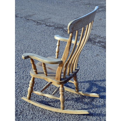 83 - Vintage wooden farmhouse rocking chair