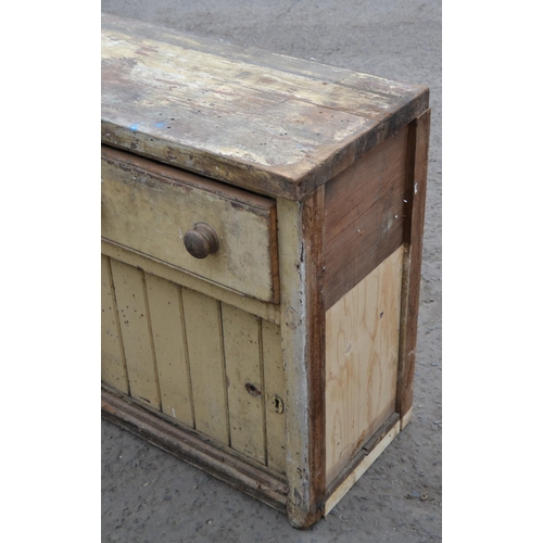 30 - Victorian pine kitchen cabinet