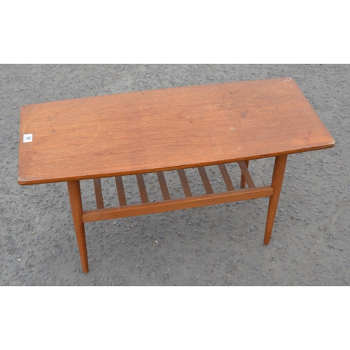 36 - Retro coffee table with magazine rack