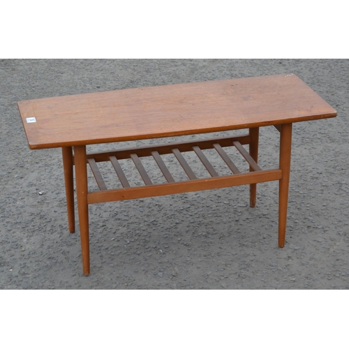 36 - Retro coffee table with magazine rack