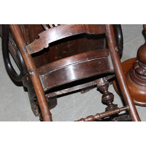 65 - Antique chair of European shape with Mother of Pearl inlay in the Chinese taste, believed to be Rose... 