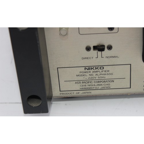 701 - Nikko Alpha 600 power amplifier