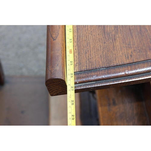 140 - An unusual single person antique Gothic Revival church choir pew with of solid oak and wrought iron ... 