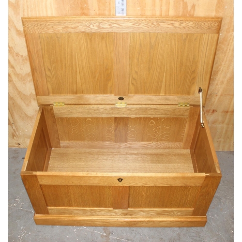 120 - Oak blanket box by Laura Ashely