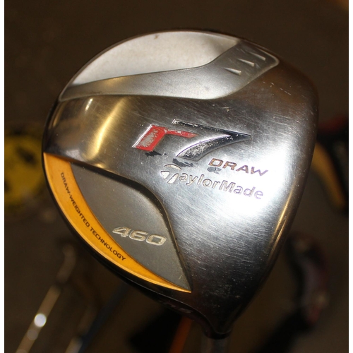 658 - Qty of assorted graphite shafted drivers and woods, Vokey wedge etc