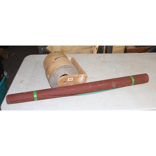 835 - 3 large rolls of sandpaper