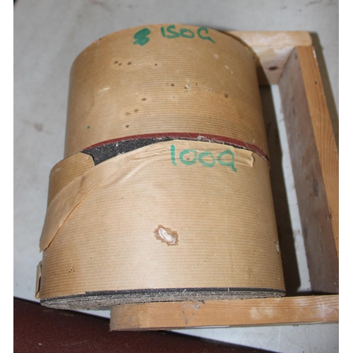 835 - 3 large rolls of sandpaper