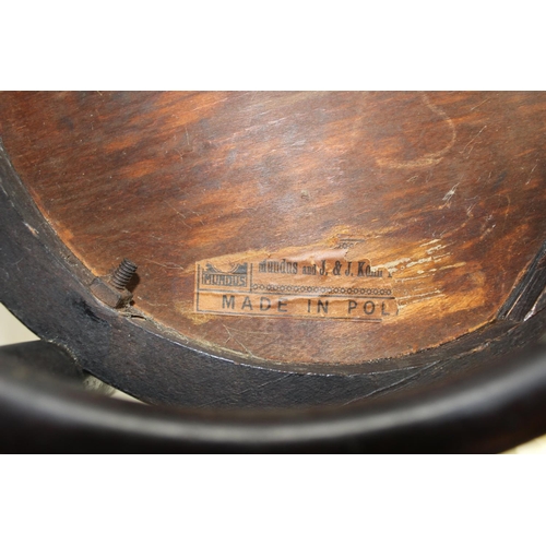 153 - A pair antique Mundus & Kohn of Poland bentwood chairs