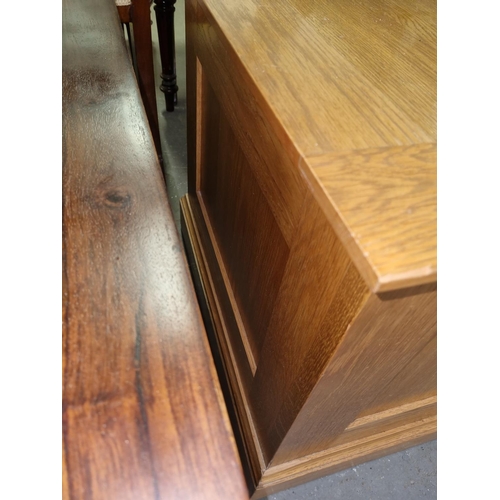 120 - Oak blanket box by Laura Ashely