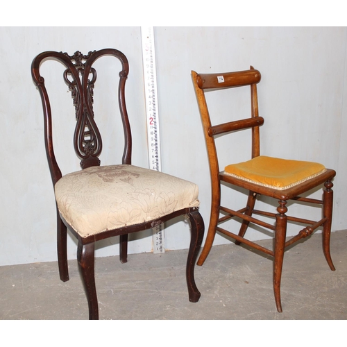 114 - 2 antique chairs