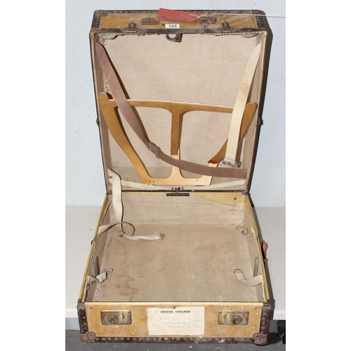 125 - Vintage suitcase with Dover labels