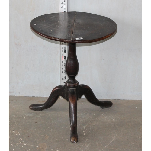 24 - Antique tripod table