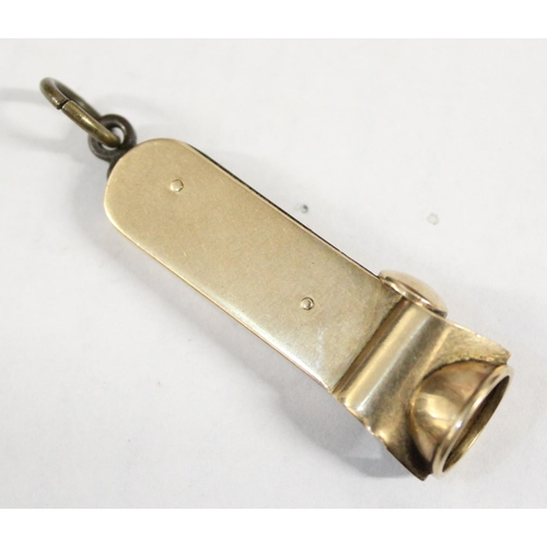 1218 - 9ct gold and steel cigar cutter, marked for Chester 1912 by E. Baker & Sons, approx 12.11g gross wei... 