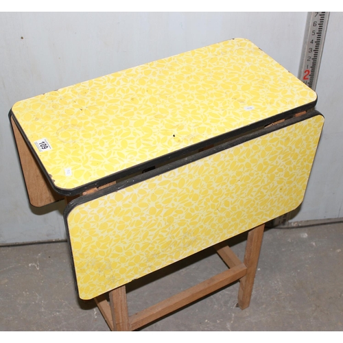 109 - Retro Formica topped drop leaf table