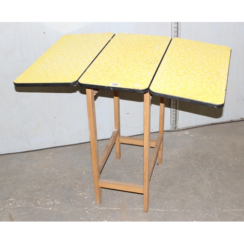 109 - Retro Formica topped drop leaf table