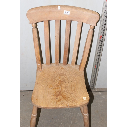 116 - Antique pine chair