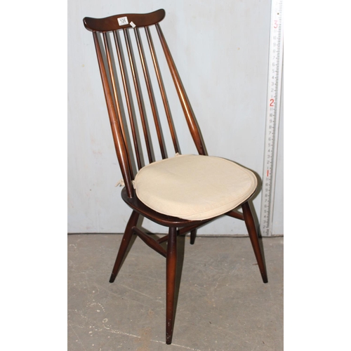 126 - A set of 4 Ercol high back Goldsmith dining chairs