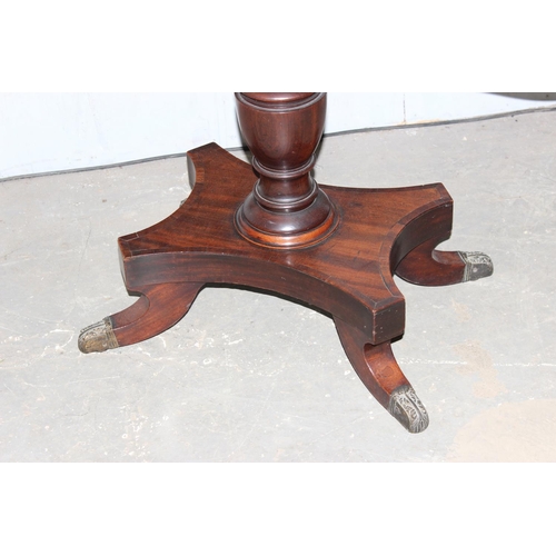 22 - A 19th century mahogany folding tea table