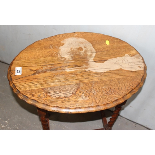 52 - Vintage Oak barleytwist table