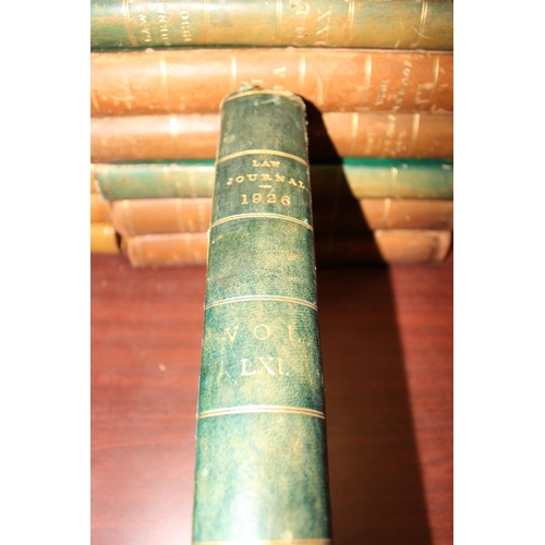 552 - A large qty of early 20th century Law Journal books, approximately 24 volumes stretching approx 42 i... 