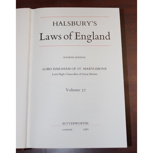 554 - A large qty of 20th century Halsbury's Laws of England books, approx 57 volumes spanning approx 10 f... 