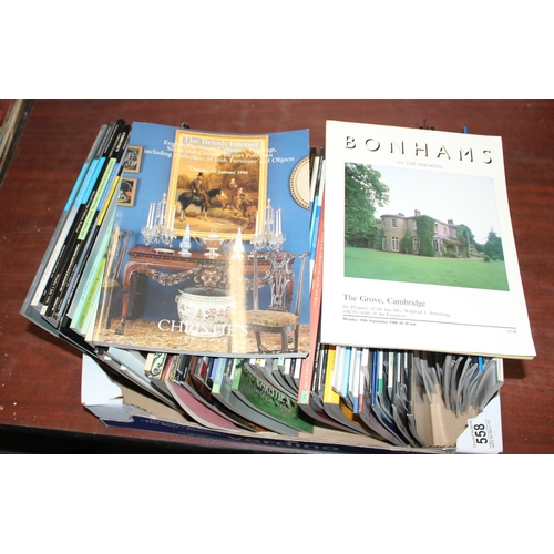 558 - A large qty of Christie's & Bonham's antiques auction catalogues etc, mainly late 20th century