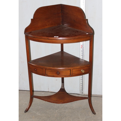 66 - 19th century Mahogany wash stand with drawer