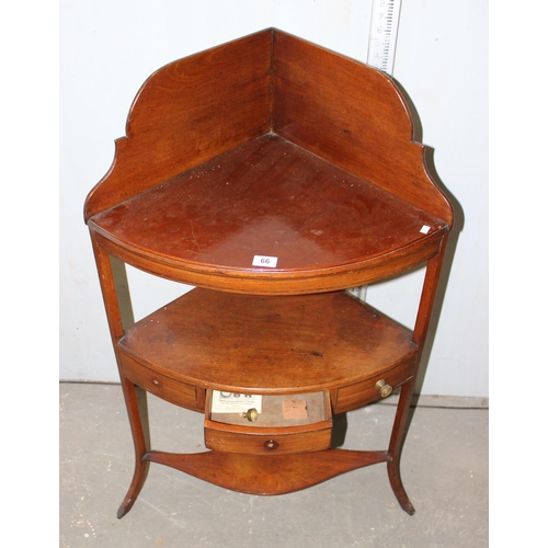 66 - 19th century Mahogany wash stand with drawer