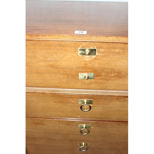 78 - Retro G-Plan 6 drawer chest of drawers