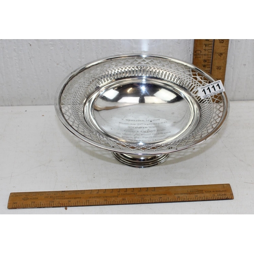 1111 - A large pierced silver bowl, Chester 1916 by Barker Brothers (Herbert Edward Barker & Frank Ernest B... 