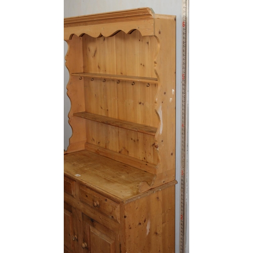 155 - Vintage pine kitchen dresser