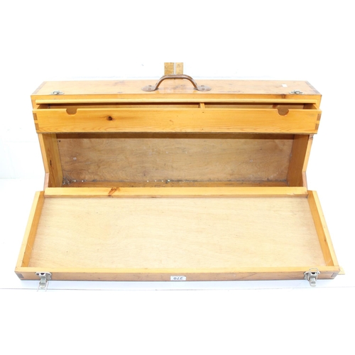 270 - Vintage wooden toolbox