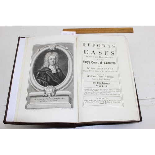 570 - Reports of Cases in the High Court of Chancery by William Peere Williams, Volume 1 published by his ... 