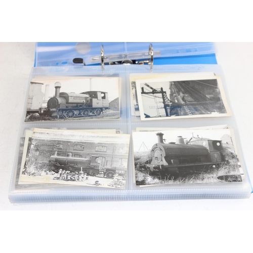 572 - A large qty of assorted antique and later postcards, photographs etc, mainly Railway and train relat... 