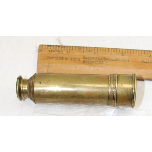 703 - An antique brass 6 drawer telescope by Elliott Bros of Charing Cross & Strand, London